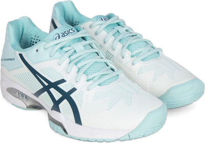 

Asics GEL-SOLUTION SPEED 3 Tennis Shoes For Women(Blue, White, E650n