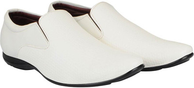 

FAUSTO Corporate Slip On For Men(White