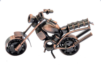 M J Style bike showpiece Decorative Showpiece - 7 cm(Iron, Copper)