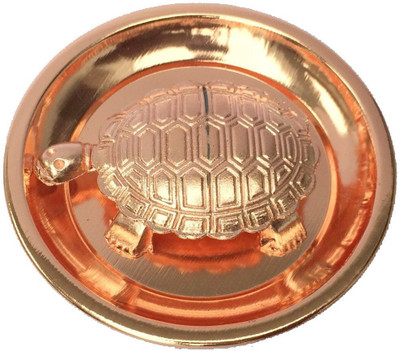 VibeX ® Certified Sarva Ichha Kachua Kachuva Plate Copper Yantra Wish Turtle Tortoise Showpiece - 2 cm(Copper, Copper) available at flipkart for Rs.274