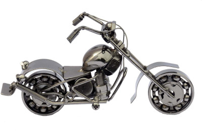 

M J Style bike showpiece Decorative Showpiece - 9 cm(Iron, Grey)