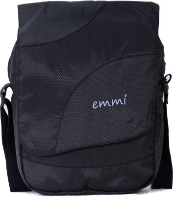 

EMMI BAGS Men & Women Casual Black Nylon Sling Bag