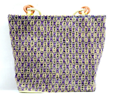 

BFU Women Casual Purple Jute Shoulder Bag