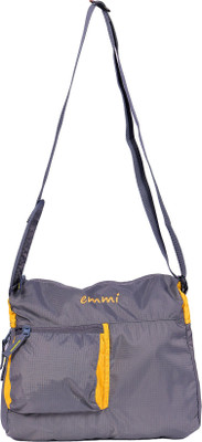 

EMMI BAGS Women Casual Yellow Nylon Sling Bag
