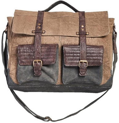 

Mona B Men Casual Multicolor Canvas Messenger Bag