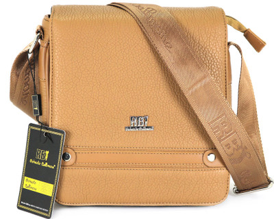 

Roberto Ballmore Boys & Girls Formal Beige Leatherette Sling Bag