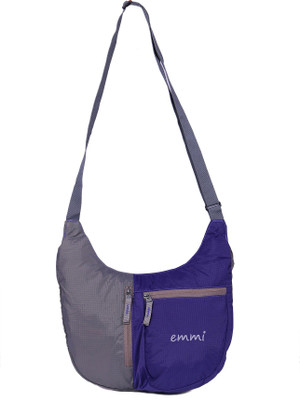 

EMMI BAGS Women Casual Purple Nylon Sling Bag
