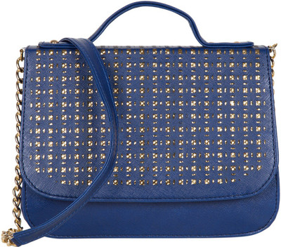 

ADISA Women Evening/Party Blue PU Sling Bag