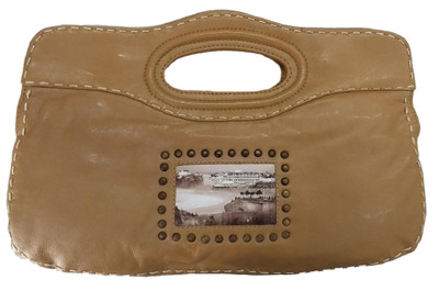 

Miruna Designs Men & Women Casual Tan Genuine Leather Sling Bag