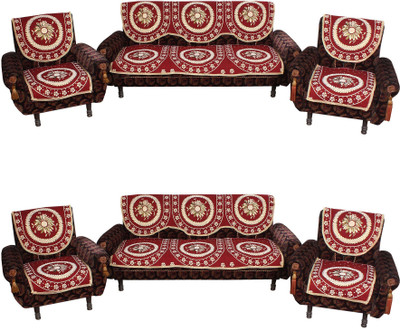 

Furnishing Zone Jacquard Sofa Cover(Red Pack of 12)