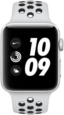 

Apple Watch Nike+ GPS - 38 mm Silver Aluminium Case with Platinum/Black Nike Sport Band(Silver Strap Regular)