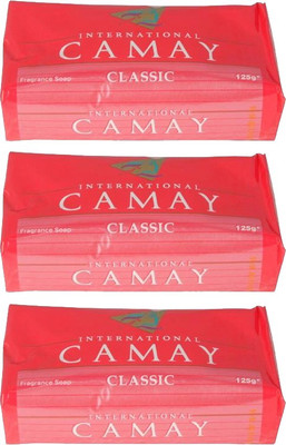 

Camay international Classic Soap Bar - 125g (3 pack)(125 g, Pack of 3)