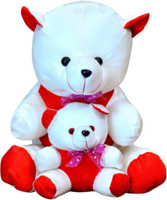 

Samayra Toys Cute Mother baby White & Red - 45 cm(Red)