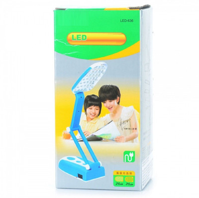 

VibeX ® Portable Eye Protection LED Desk Lamp, Reading Light, Foldable & Rechargeable, 2 Brightness Settings Emergency Light Study Lamp(16.5 cm, Blue, White)