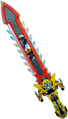 

HALO NATION Transformers Bumblebee Battle SWORD with Light & Sound for Kids(Yellow)