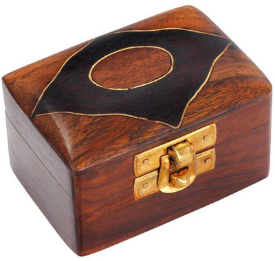 

Craft Art India Brown Wooden Decorative Jewelery / Jewellery Box With Designing Jewellery Vanity Box(Multicolor)