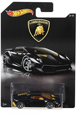 

Mattel Hot Wheels 1:64 Lamborghini Sesto Elemento Car(black, yellow)