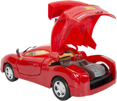 

Aaryan Enterprise Antiterrorism Car With Flashing Light & Sound, Opens Back Side Doors(Red)