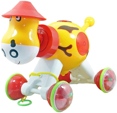 

Babysid Collections Pull Along Toys Baby Giraffe (BIG)(Multicolor)