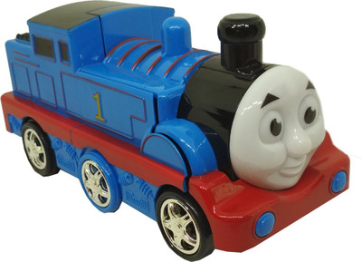 

HALO NATION Thomas Train Transformer Light and Sound with Automatic Convertion to Robot and back to Engine(Blue)