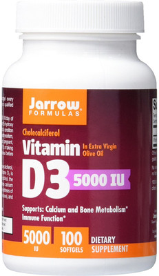 

Jarrow Formulas Vitamin D3 5000 IU - 100 Nos(100 No)