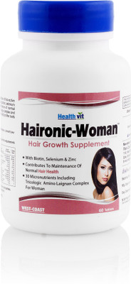 

HealthVit Haironic-Women Hair Growth Supplement 60 Tablets(60 No)