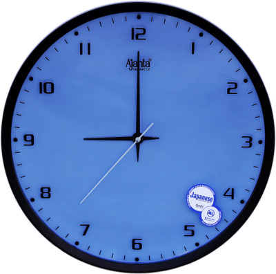 12 Off On Ajanta Orpat Analog 24 Cm X 24 Cm Wall Clock Black Blue With Glass On Flipkart Paisawapas Com
