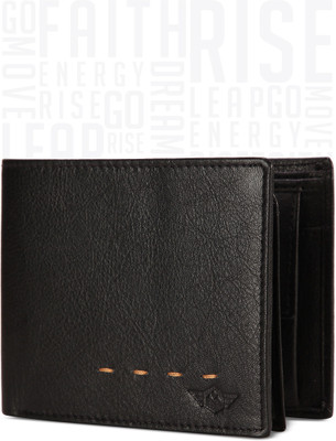 

Metronaut Men Formal Black Genuine Leather Wallet(6 Card Slots)