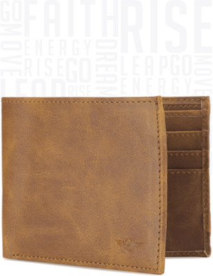 

Metronaut Men Casual Tan Artificial Leather Wallet(6 Card Slots)