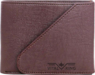 

Vital King Men Casual Brown Artificial Leather Wallet(5 Card Slots)