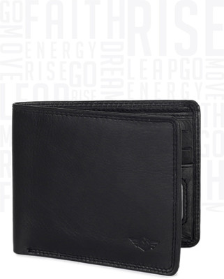 

Metronaut Men Black Genuine Leather Wallet(6 Card Slots)