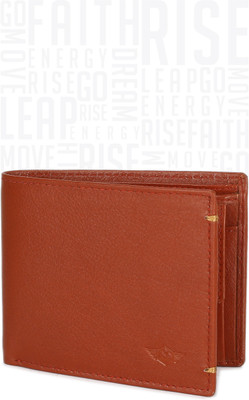 

Metronaut Men Tan Genuine Leather Wallet(3 Card Slots)