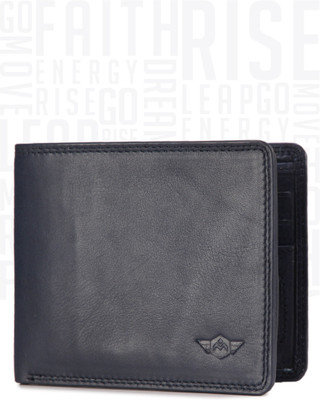 

Metronaut Men Blue Genuine Leather Wallet(6 Card Slots)