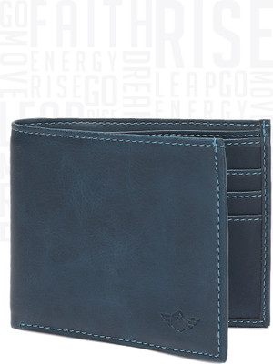 

Metronaut Men Casual Blue Artificial Leather Wallet(6 Card Slots)