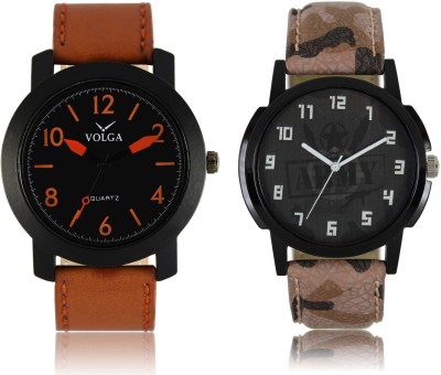 Volga VL19LR03 New Exclusive Collection Leather Strap-Belt Mens Watches Best Offer Combo Watch  - For Boys   Watches  (Volga)