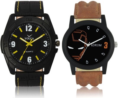 Volga VL17LR04 New Exclusive Collection Leather Strap-Belt Mens Watches Best Offer Combo Watch  - For Boys   Watches  (Volga)