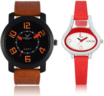 

Volga VL20LR206 New Exclusive Collection Leather Strap-Belt Mens Watches Best Offer Combo Watch - For Boys