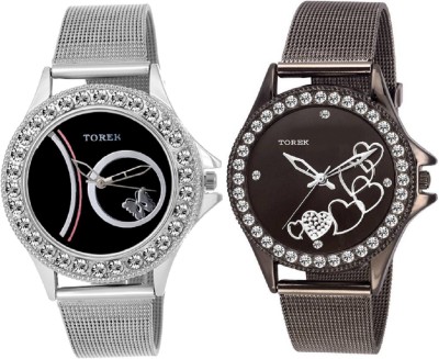 TOREK Stylish Designer Combo of Two latest model MKJFHDH 2241 Watch  - For Women   Watches  (Torek)