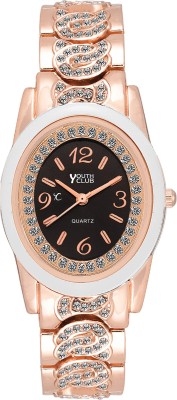 Youth Club Elegant Studded Pearly Ovel Watch  - For Girls   Watches  (Youth Club)