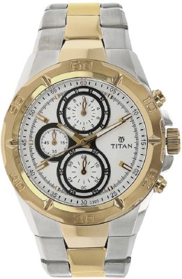 Titan White Dial Chronograph Stainless Steel Watch  - For Men (Titan) Tamil Nadu Buy Online