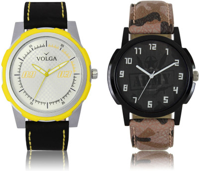 

Volga VL43LR03 New Exclusive Collection Leather Strap-Belt Mens Watches Best Offer Combo Watch - For Boys