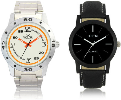 

Volga VL04LR05 New Exclusive Collection Leather-Metal Watch - For Boys