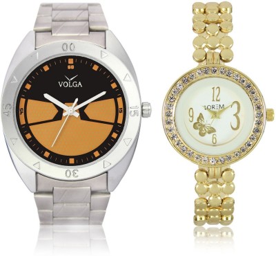 Volga VL03LR203 New Latest Stylish Designer Metal New Exclusive Collection Metal Bracelet Diamond Studed Watch  - For Boys   Watches  (Volga)