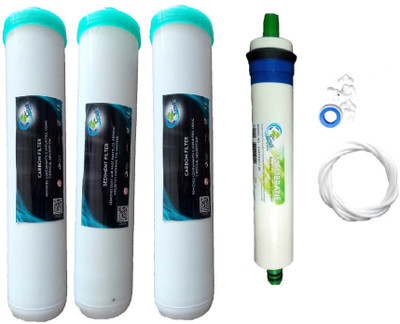 

Earth Ro System 1 Year RO service Kit with Earth80 GPD membrane and Jacco Inline set Solid Filter Cartridge(0.001, Pack of 7)