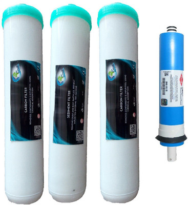 

Earth Ro System 1 Year RO service Kit,filmtec dow with Jacco Inline set Solid Filter Cartridge(0.001, Pack of 4)