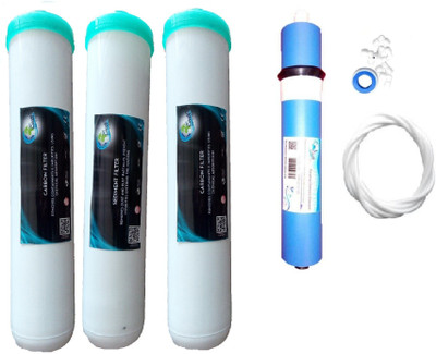 

Earth Ro System 1 Year RO service Kit with Earth100 GPD membrane and Jacco Jacco Inline set Solid Filter Cartridge(0.001, Pack of 7)