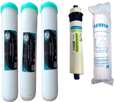 

Earth Ro System 1 Year RO service Kit ,multipro membrane with Jacco Inline set Solid Filter Cartridge(0.001, Pack of 5)