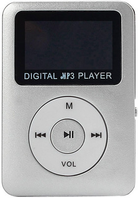 

Technomart LCD Screen Metal Mini Clip MP3 Player with Micro TF/SD Slot & FM Radio with Earphone and USB Cable Portable MP3 Music Players VR-M56 32 GB-Silver VR-M56 32 GB MP3 Player(Silver, 3.4 Display)