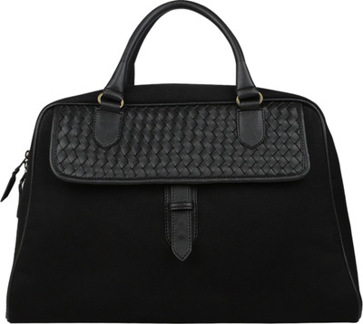 

Angesbags Anges Lvato Canvas Bag Weekender(Black, 5 inch)