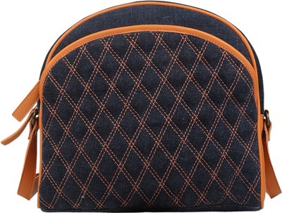 

Angesbags Anges Artane Canvas Bag Sling Bag(Blue, 5 inch)